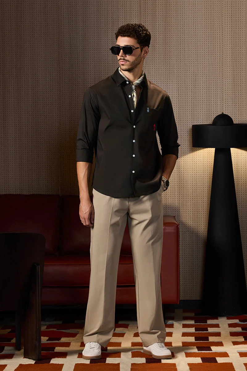 SNITCH King Of Hearts Motif Embroidered Luxe Shirt